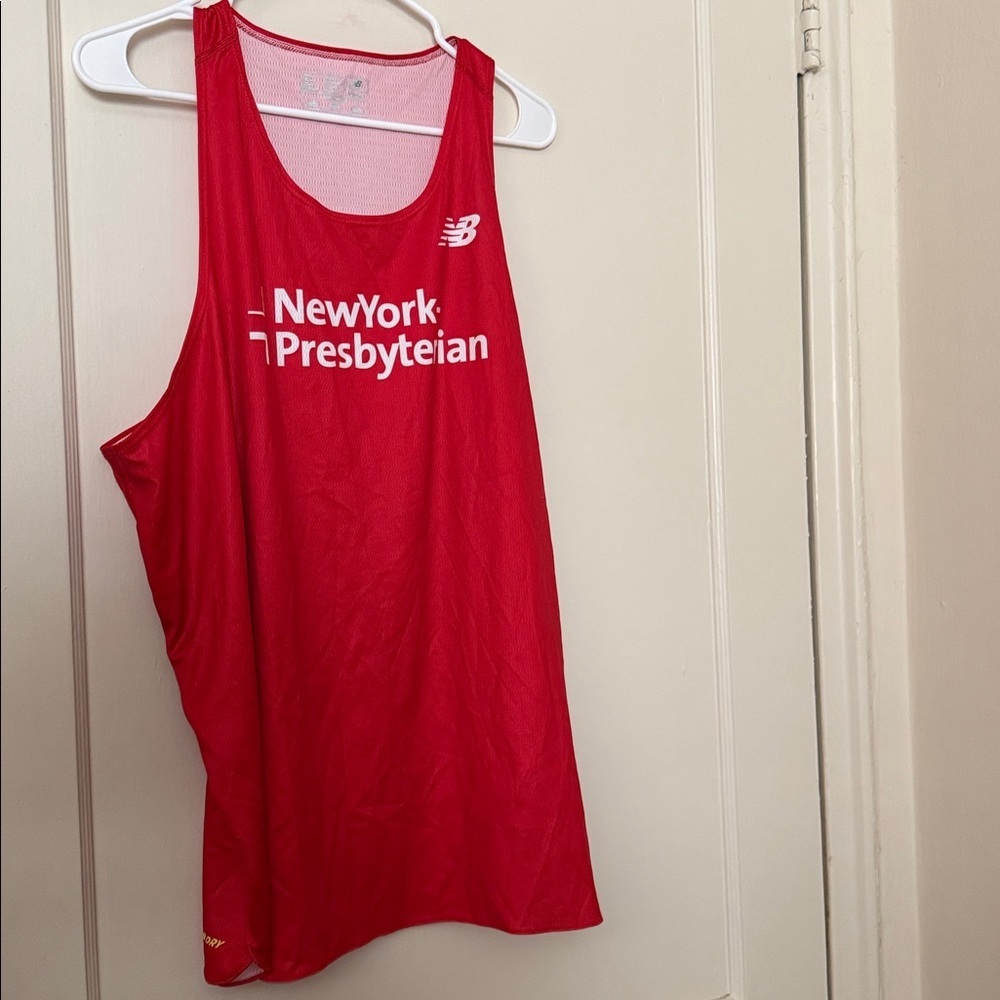 New Balance  NYP Red Athletic Tank mens size: XL